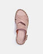 COACH®,GEMMA SANDAL,Leather,Dusty Rose,Inside View,Top View