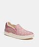COACH®,WELLS SLIP ON SNEAKER,Jacquard,Pink,Front View