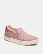 COACH®,WELLS SLIP ON SNEAKER,Pink,Front View