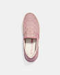 COACH®,WELLS SLIP ON SNEAKER,Jacquard,Pink,Inside View,Top View