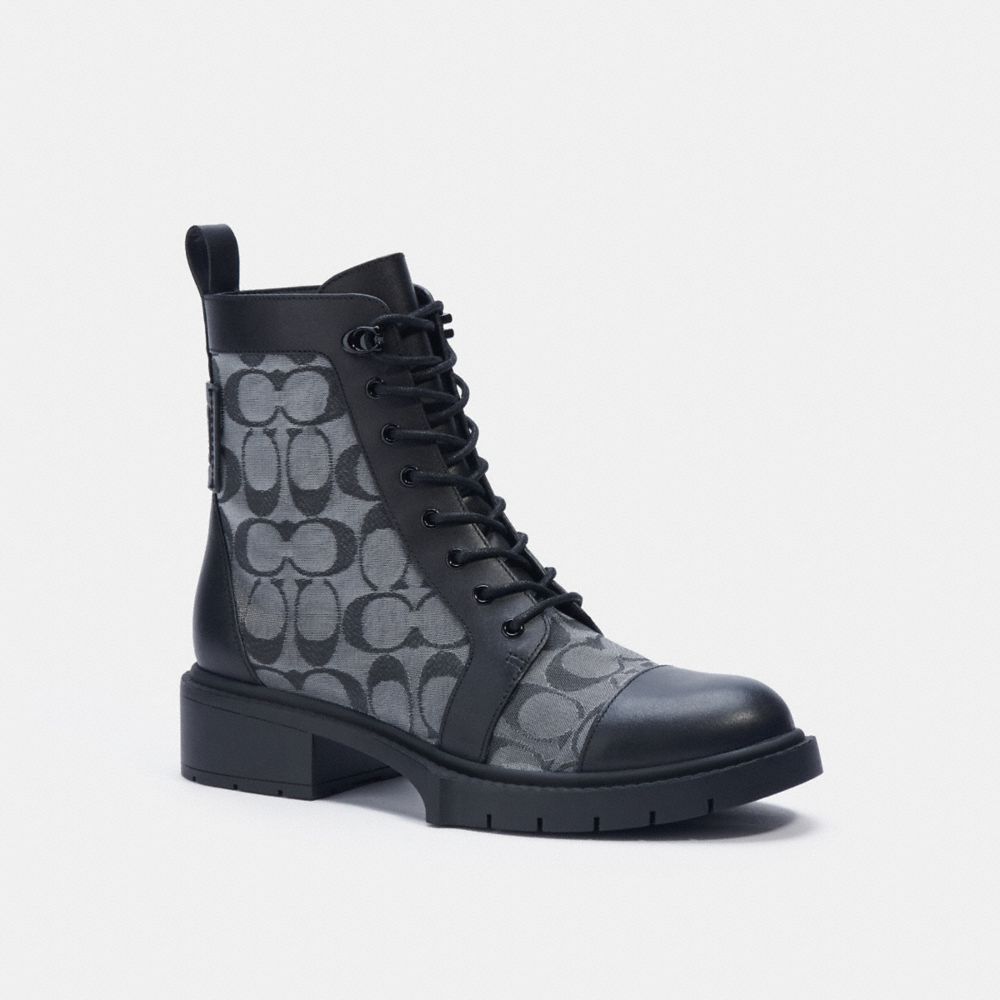 COACH®,BOTTINES LANA,Tissu,Noir,Front View