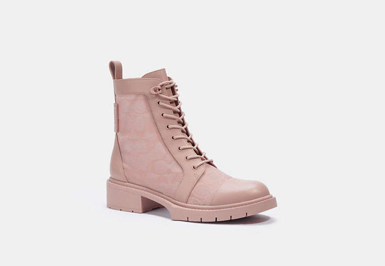 COACH®,LANA BOOTIE,Fabric,Dusty Rose,Front View