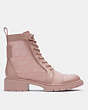 COACH®,LANA BOOTIE,Fabric,Dusty Rose,Angle View