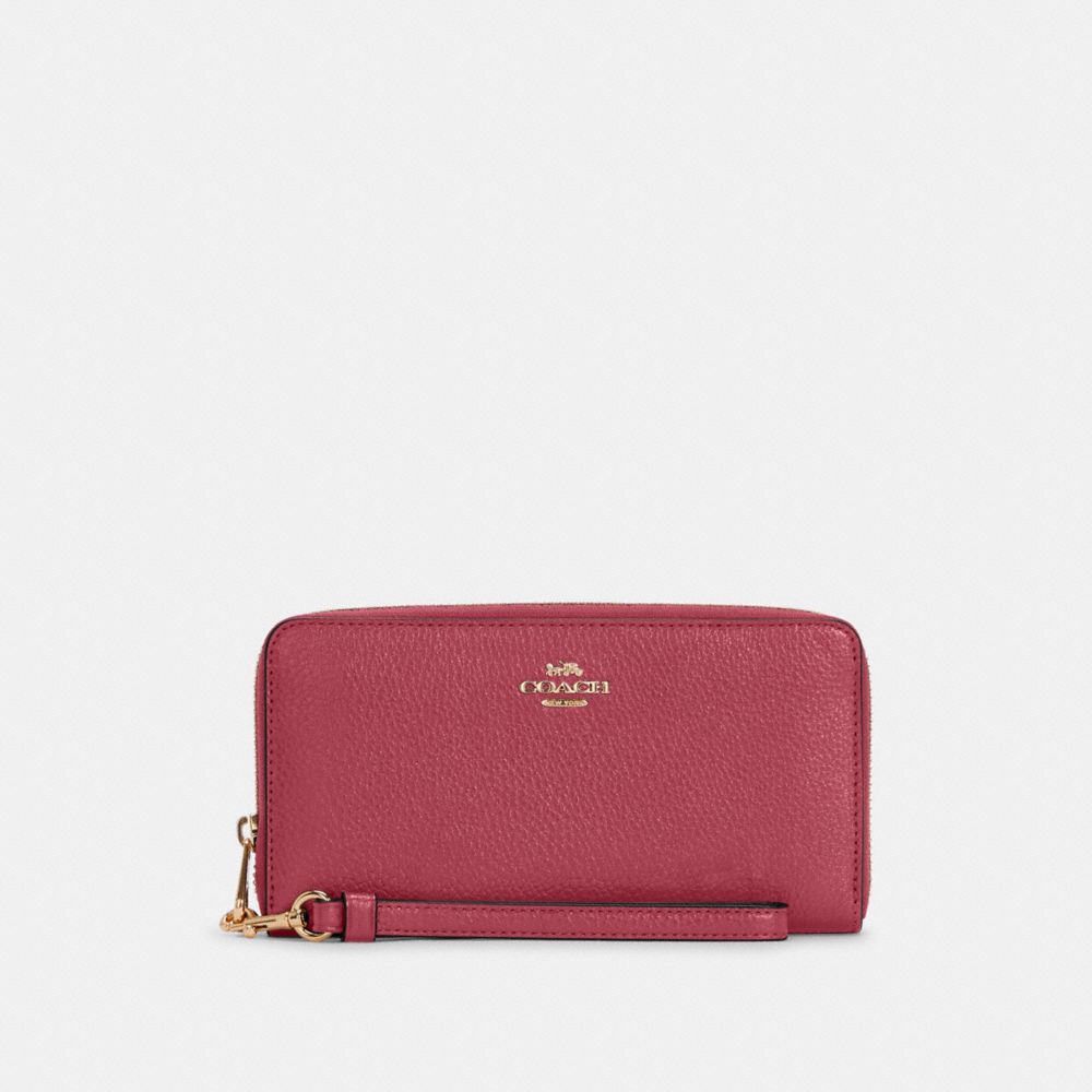 Coach long zip online wallet