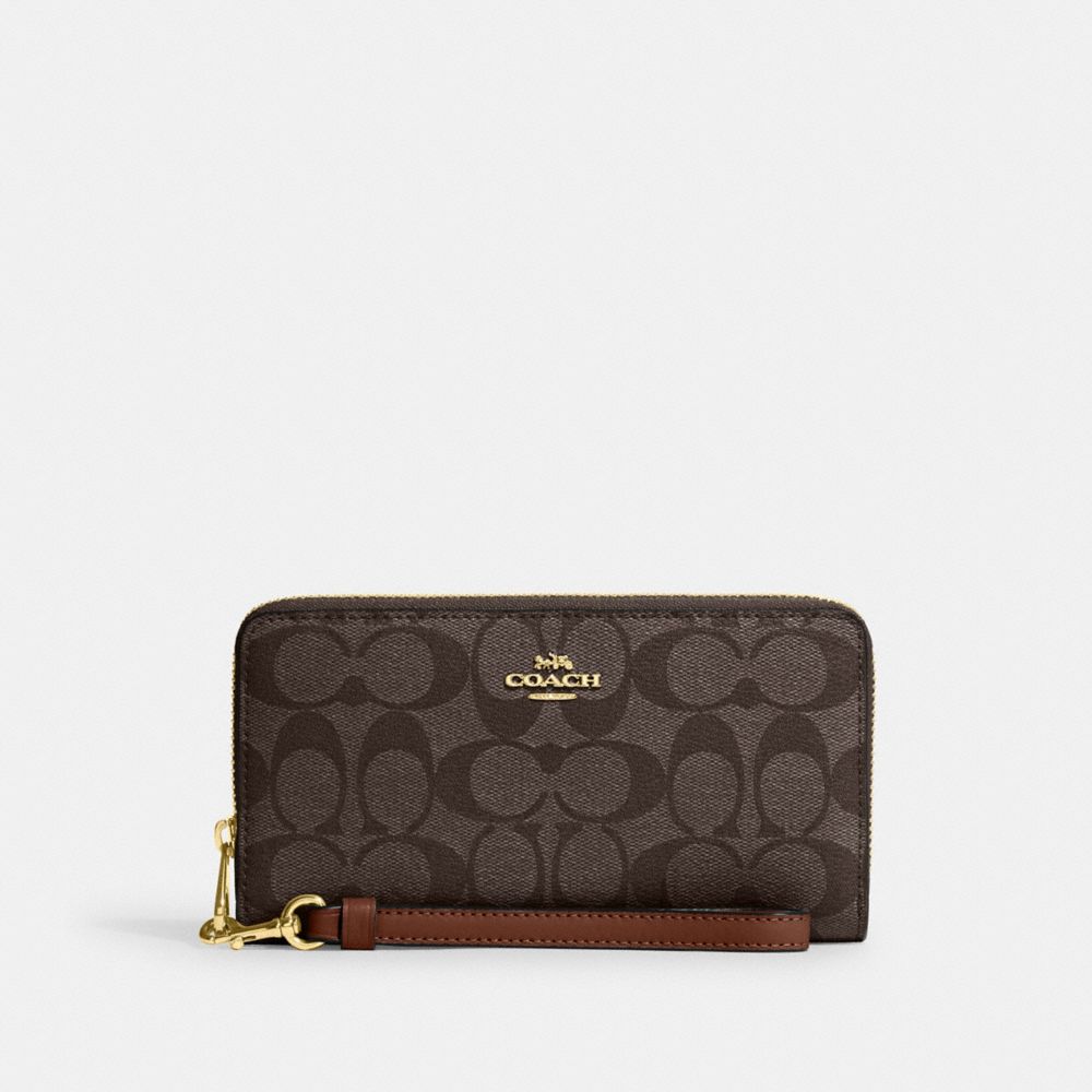 Coach wallet outlet with coin pocket