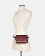 COACH®,FOLDOVER BELT BAG WITH LINEAR QUILTING,Leather,Mini,Gold/Vintage Mauve,Alternate View