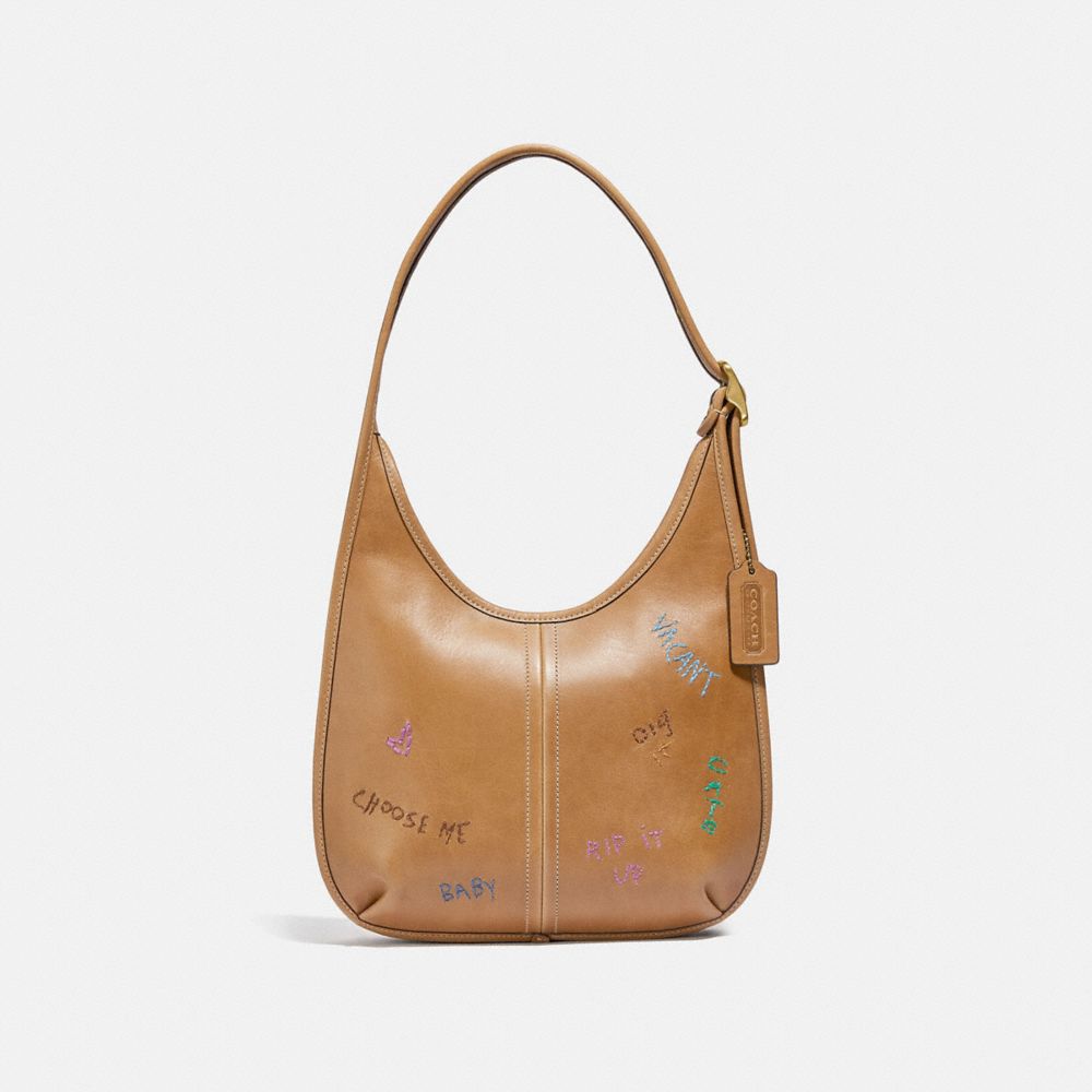 COACH Heart Bag With Shoulder Strap in Natural