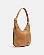 COACH®,ERGO SHOULDER BAG IN ORIGINAL NATURAL LEATHER,Original Natural Leather,Medium,Brass/Turmeric Nut,Angle View
