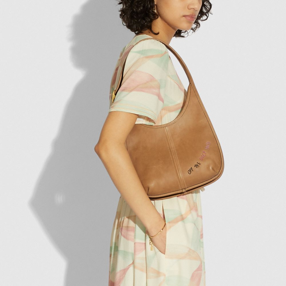 Ergo Shoulder Bag In Original Natural Leather