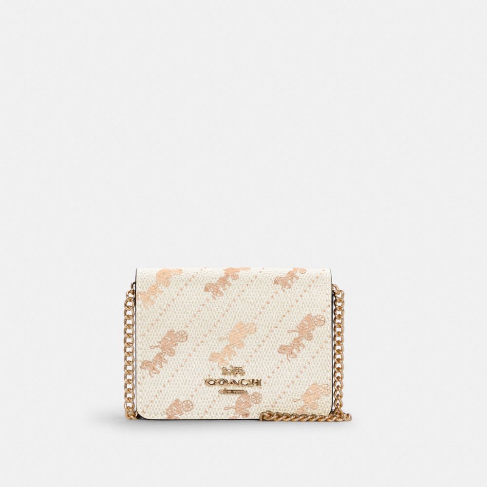 COACH® Outlet  Snap Wallet With Horse And Carriage Dot Print