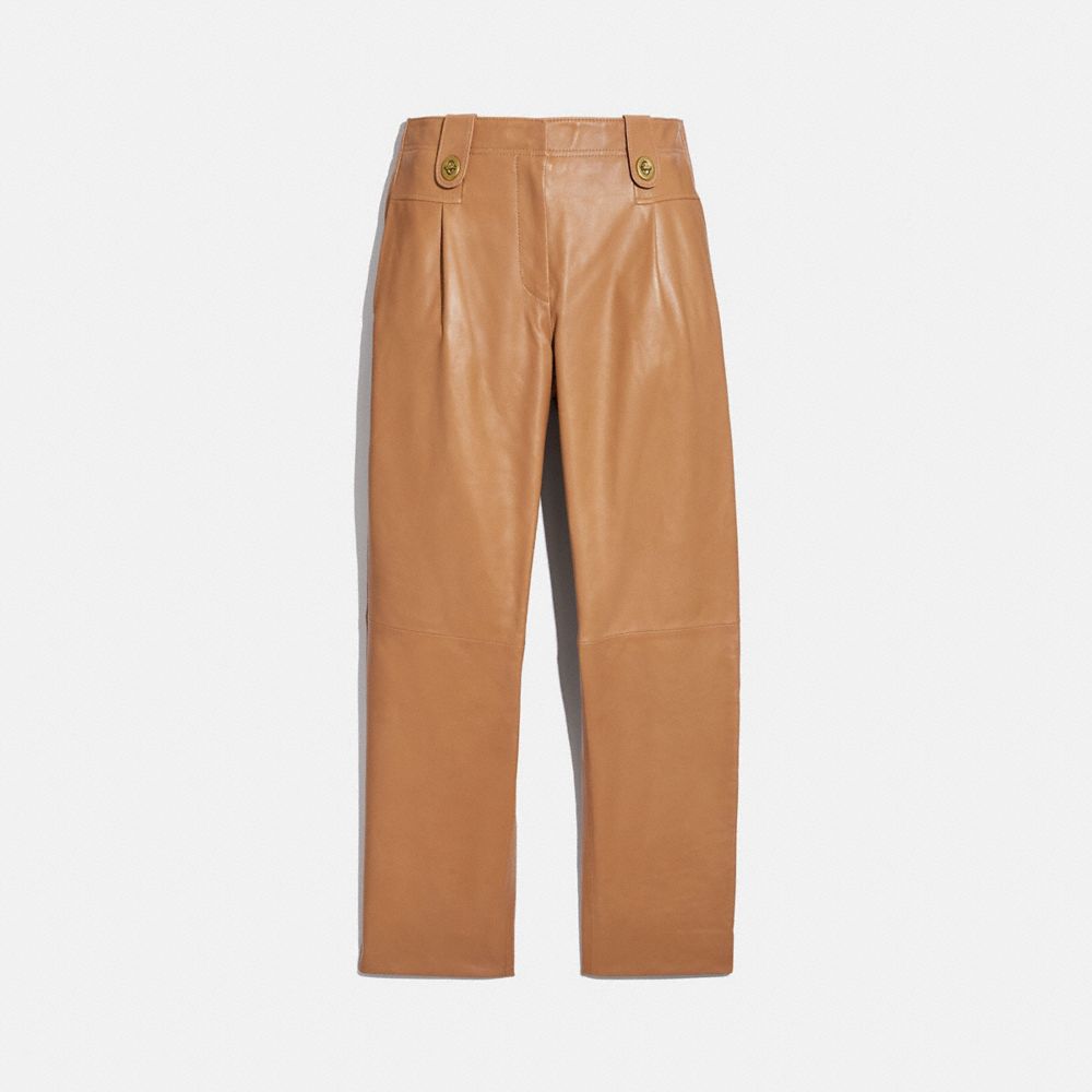 COACH®: Leather Trousers