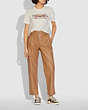COACH®,LEATHER TROUSERS,Leather,Light Beige,Scale View