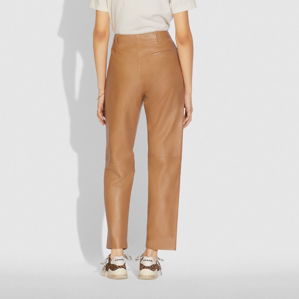 COACH®: Leather Trousers
