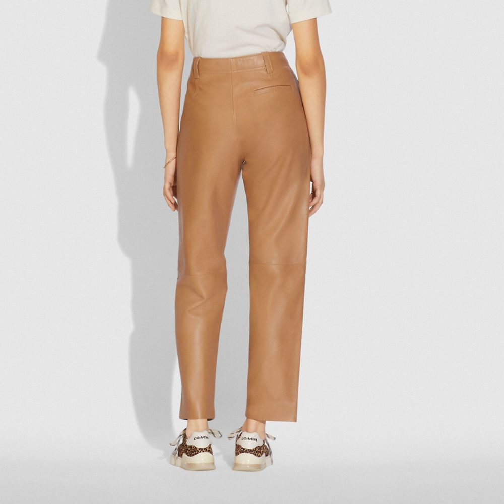 COACH®,Leather Trousers,,Scale View