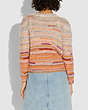 COACH®,SCRAP KNITTING CREWNECK,Upcycled Mixed Material,Multi,Scale View