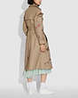 COACH®,EMBROIDERED TRENCH COAT,Cotton/Polyester,Classic Khaki,Scale View