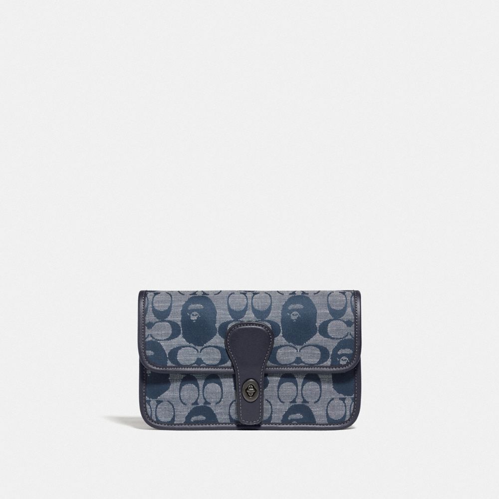 COACH Bape X Coach Turnlock Tab Belt Bag In Signature Chambray