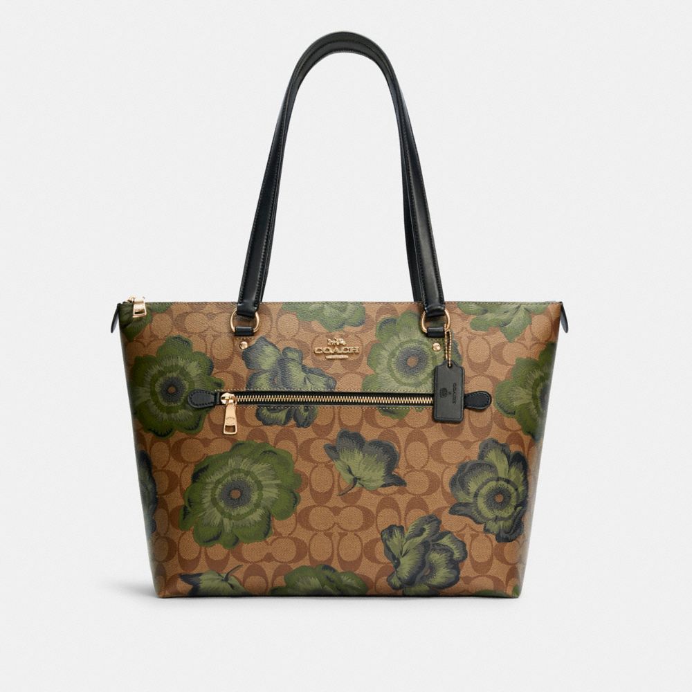 COACH Outlet COACH Outlet Gallery Tote In Signature Canvas With Kaffe Fassett Print