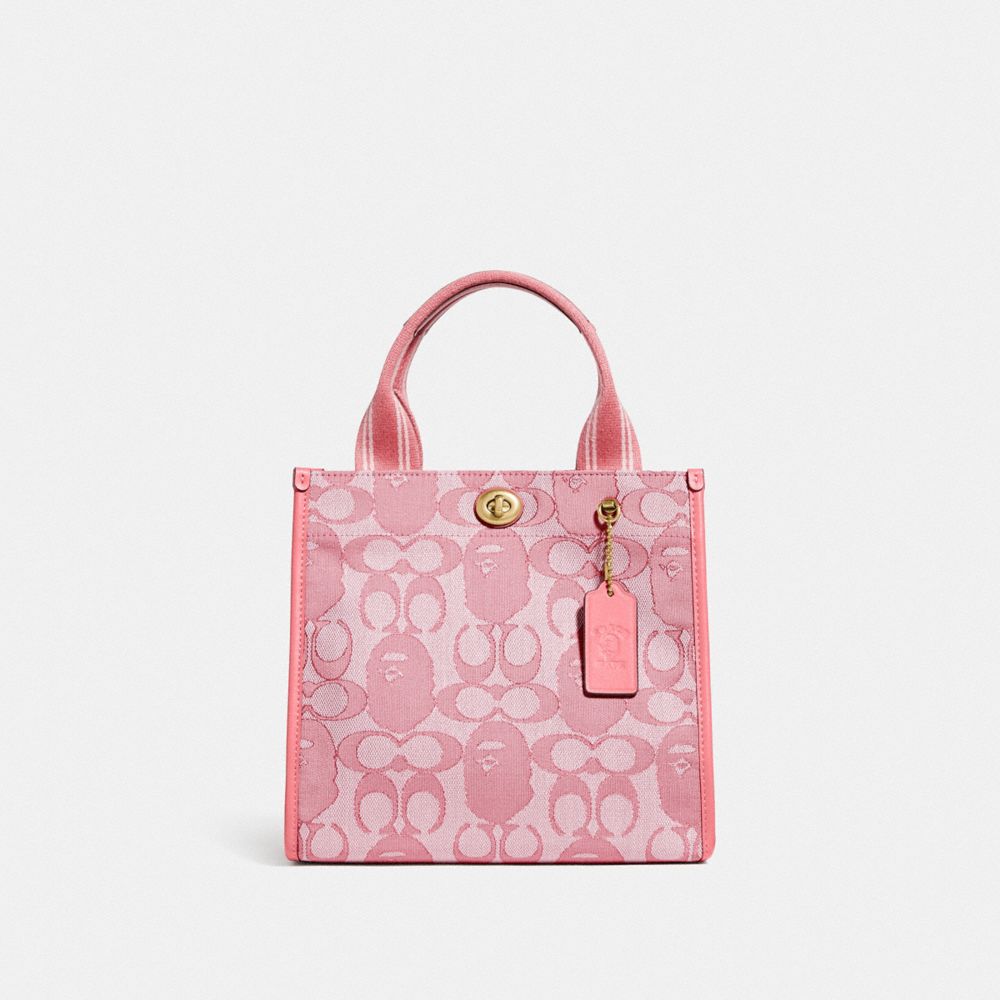 Coach x BAPE Canvas Tote 22 Pink in Canvas/Leather - GB