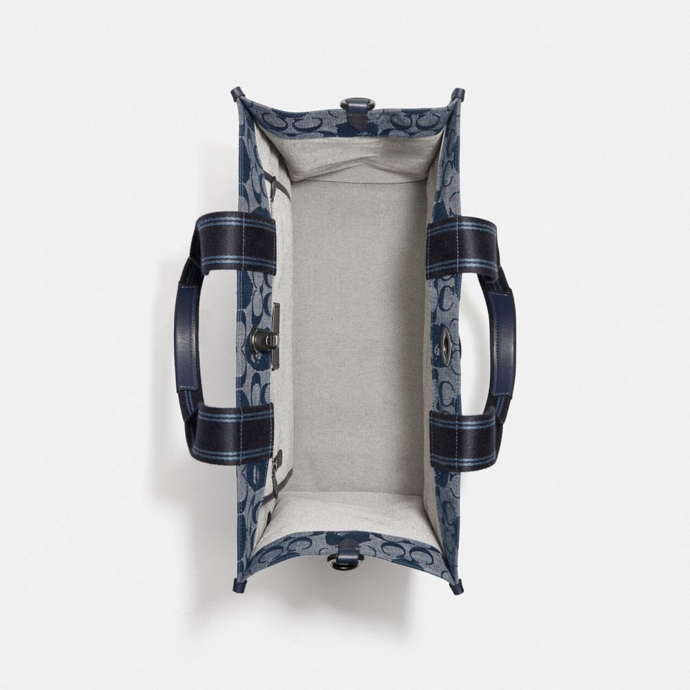 Bape X Coach Tote 40 In Signature Chambray