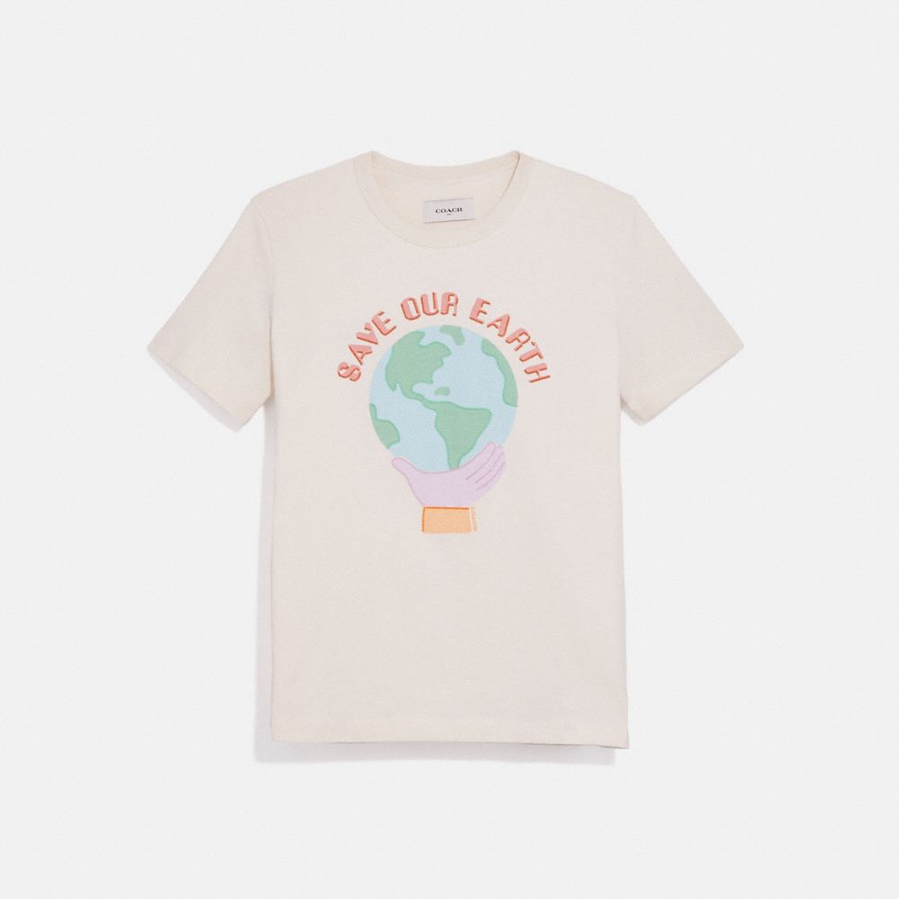 Save Our Earth T Shirt In Organic Cotton