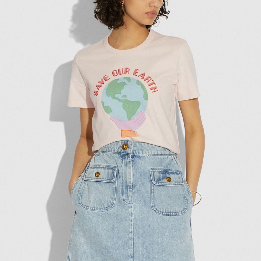Tee-shirt « Save Our Earth » en coton biologique
