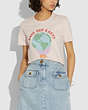 COACH®,SAVE OUR EARTH T-SHIRT IN ORGANIC COTTON,cotton,Antique White,Scale View