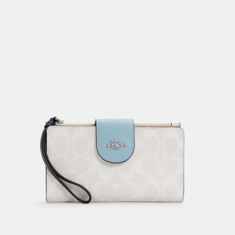 Coach Outlet Small Morgan Wallet In Colorblock Signature Canvas