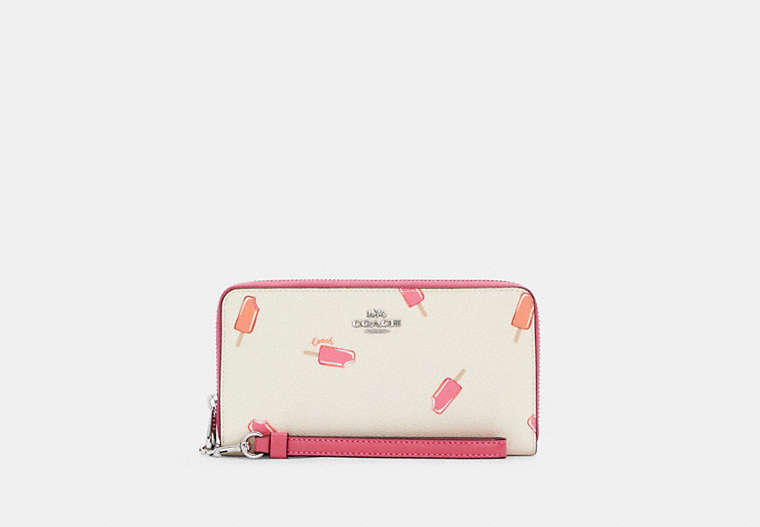 Long Zip Around Wallet With Popsicle Print