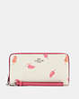 COACH®,LONG ZIP AROUND WALLET WITH POPSICLE PRINT,Silver/Chalk Multi,Front View