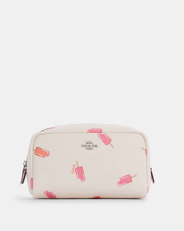 COACH® Outlet | Small Boxy Cosmetic Case With Popsicle Print