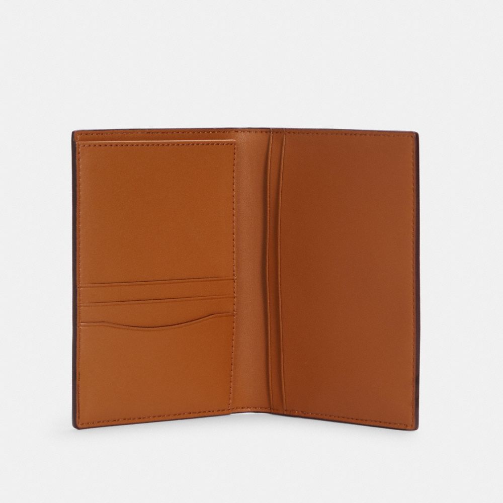 COACH®,Passport Case With Popsicle Print,,Inside View,Top View