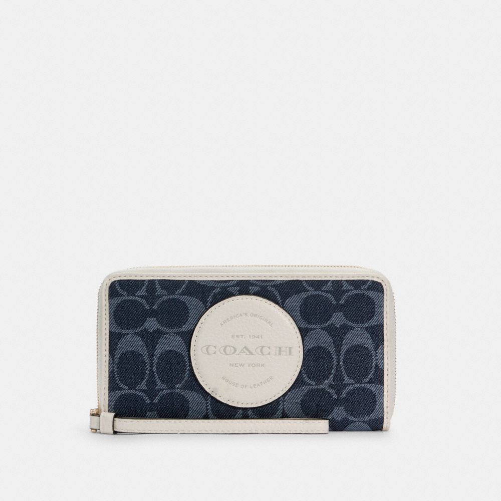 Denim on sale coach wallet