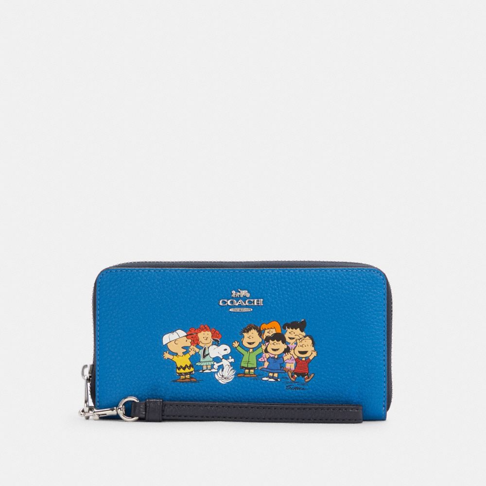 COACH® Outlet | Coach X Peanuts Long Zip Around Wallet With Snoopy