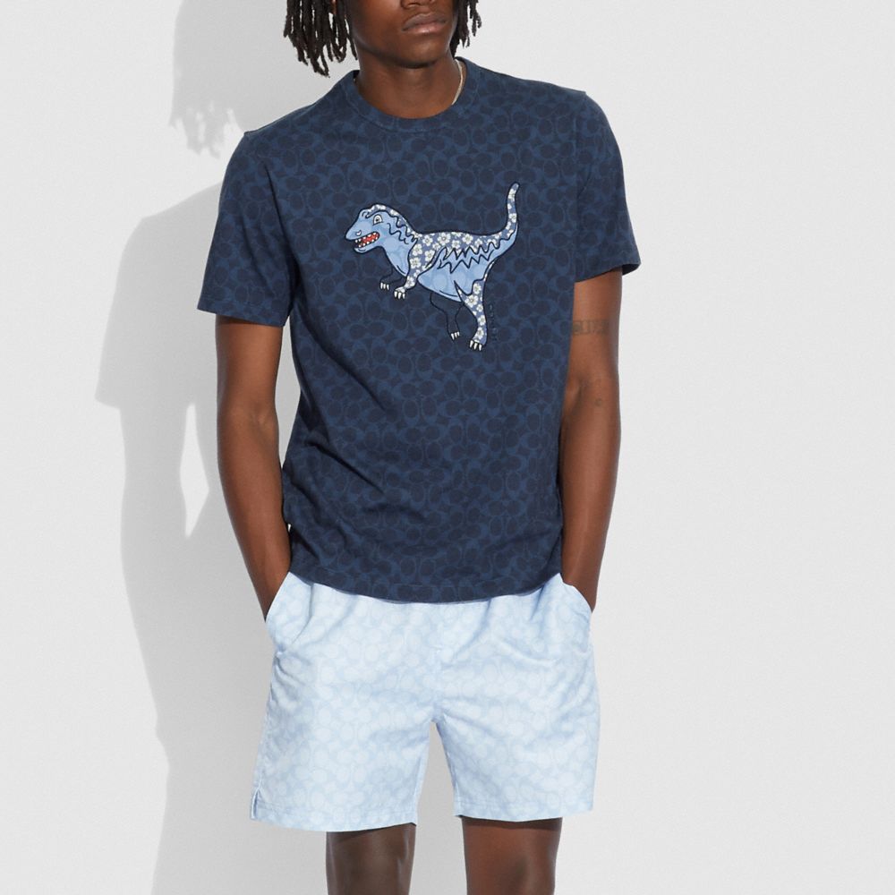 COACH®,Signature Rexy T Shirt In Organic Cotton,,Scale View