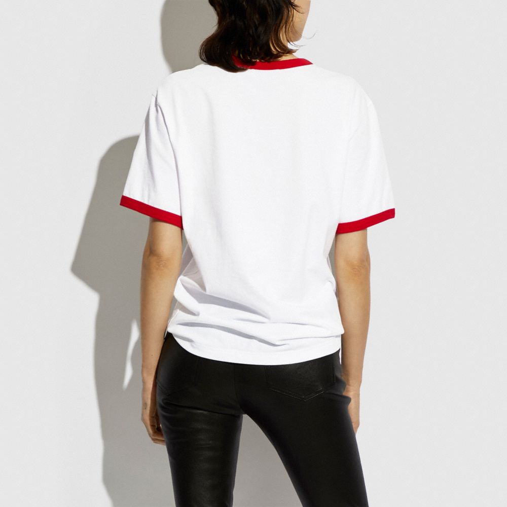 COACH Rainbow Signature Rexy T Shirt In Organic Cotton