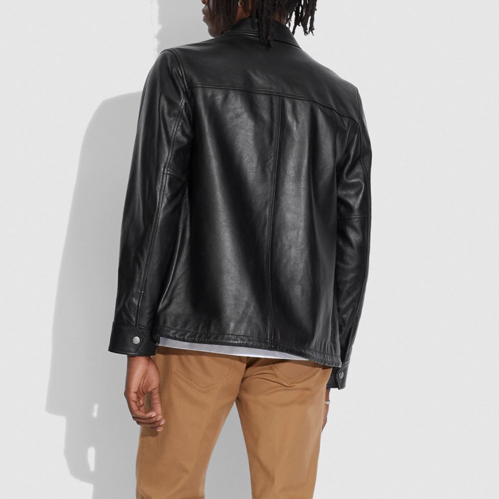 Pocket Leather Jacket