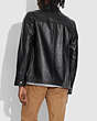 COACH®,POCKET LEATHER JACKET,Smooth Leather,Black,Scale View