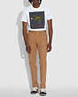 COACH®,70'S STAY PRESS PANTS,Cotton/Polyester,Camel,Scale View