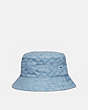 Wide Signature Denim Bucket Hat