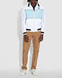 COACH®,COLORBLOCK MASHUP WINDBREAKER IN RECYCLED NYLON,Nylon,White,Scale View