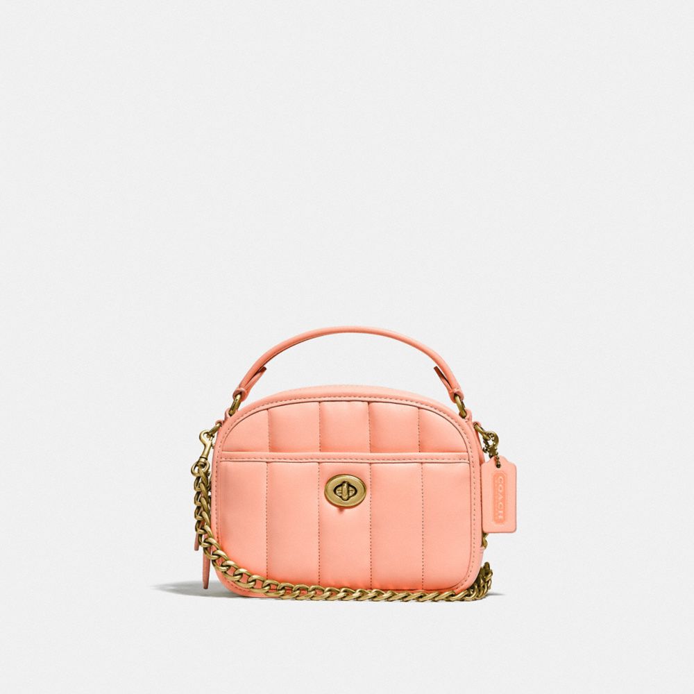 COACH コーチ キルティング トップ ハンドル バッグナッパレザー