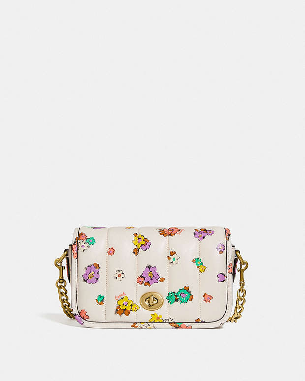 COACH® | Dinky 18 With Quilting And Floral Print