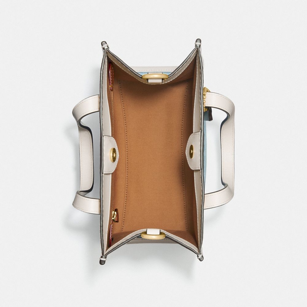 COACH®,Field Tote 22 In Signature Chambray,,Inside View,Top View