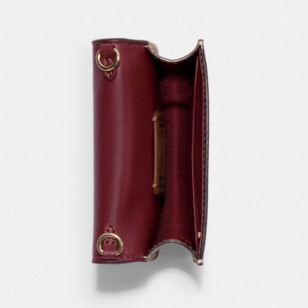 Mini Wallet In Rainbow Signature Canvas