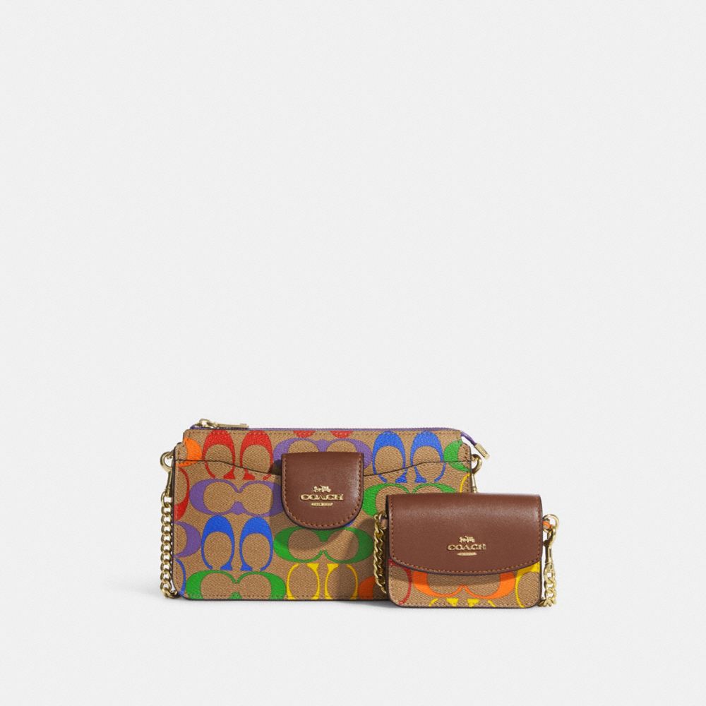 Coach rainbow crossbody sale