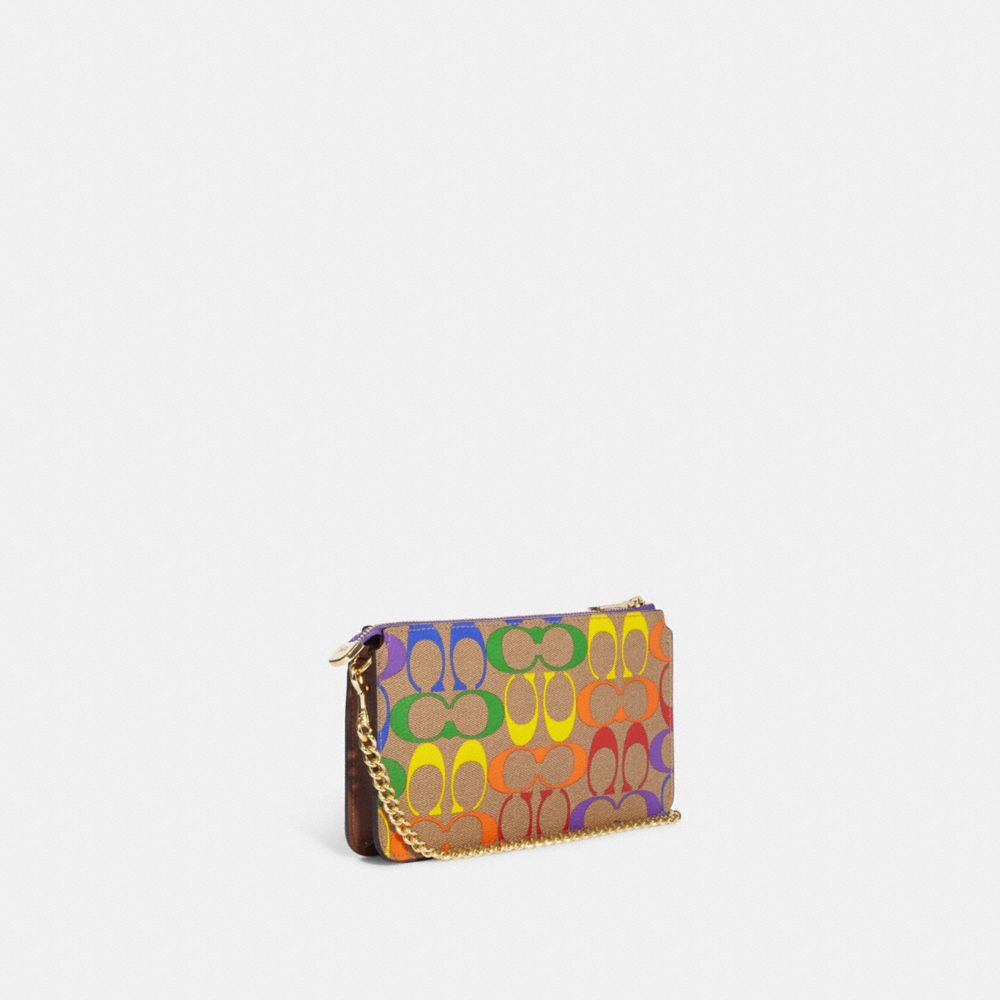 Coach rainbow card case new arrivals