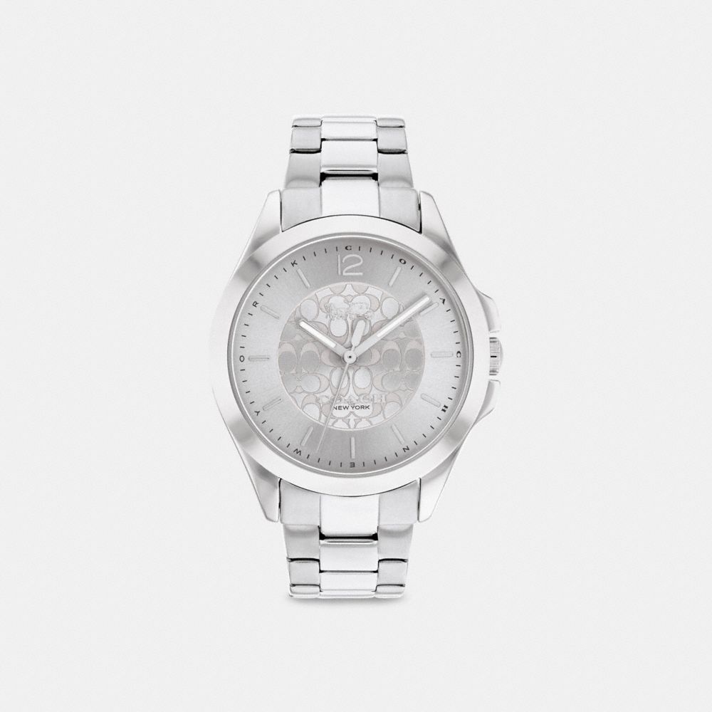 COACH®,LIBBY WATCH GIFT SET, 37MM,Stainless Steel,Angle View