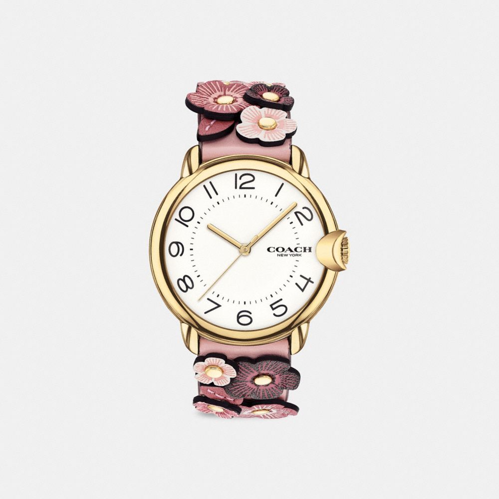 COACH®,ARDEN WATCH, 36MM,Pink Multi.,Front View image number 0