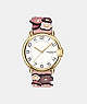 COACH®,ARDEN WATCH, 36MM,Leather,Pink Multi.,Front View